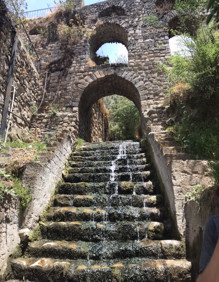 An old Incan irrigation canal in Cusco, Peru